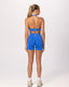 SIGNATURE HALTER NECK CROP - OCEAN BLUE