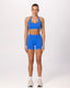 SIGNATURE BBL SCRUNCH SEAMLESS SHORTS - OCEAN BLUE